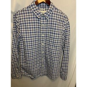 Mens M Denim & Supply Ralph Lauren Plaid Blue Multicolor Button Down Long Sleeve